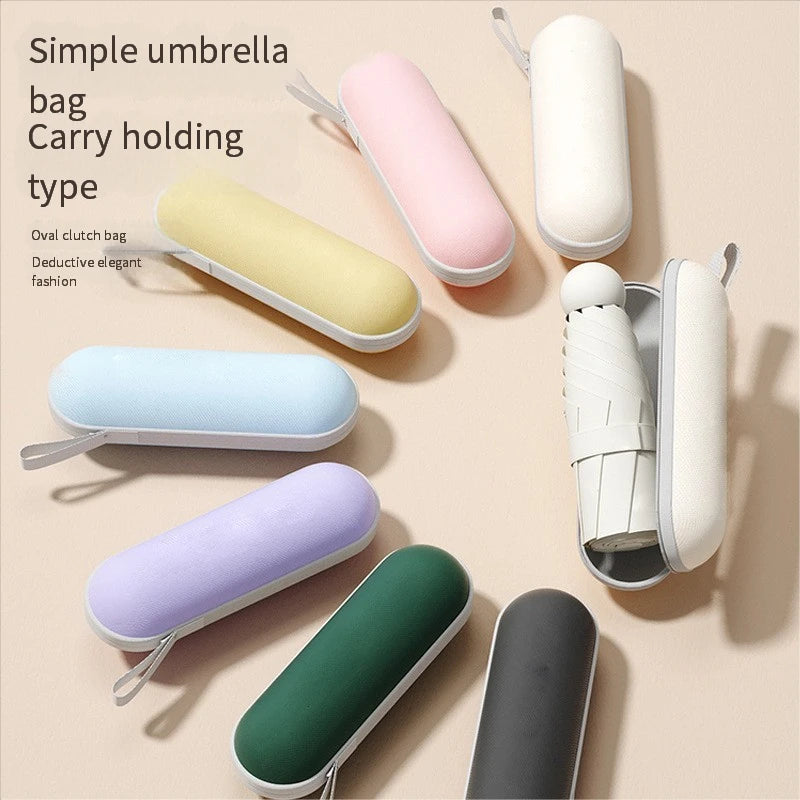 Aurora Compact Umbrella – Vinyl Coated with Capsule Case PRESTIGE-LUXE