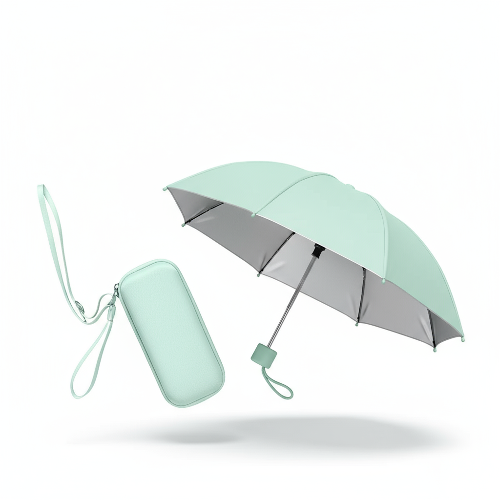 Mini Parapluie Apple Green - Vue 3D