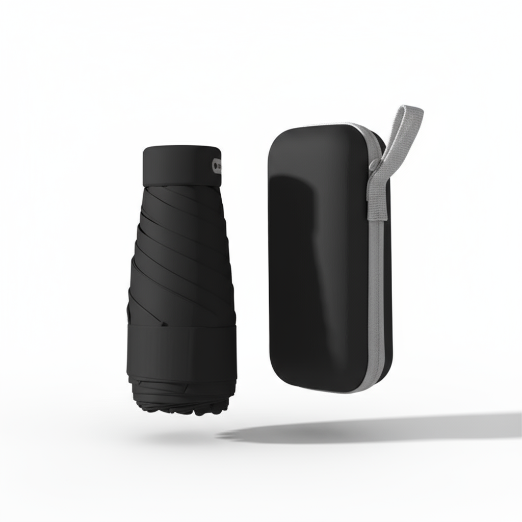Mini Parapluie Dark Black1 - Vue 3D