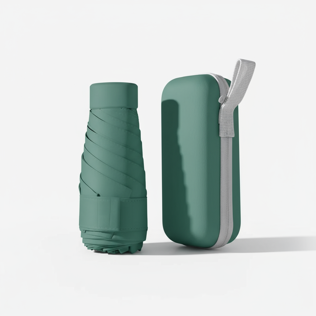 Mini Parapluie Dark Green - Vue 3D