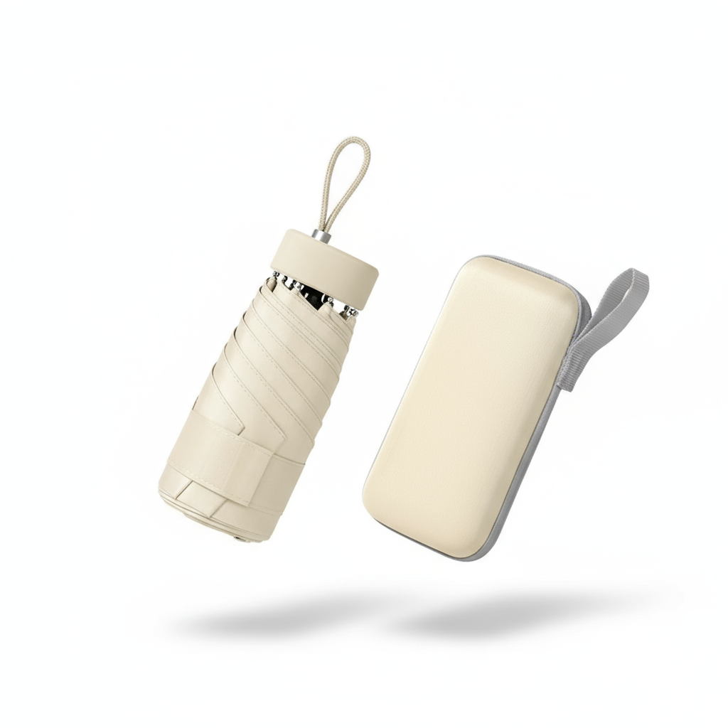 Mini Parapluie Khaki - Vue 3D