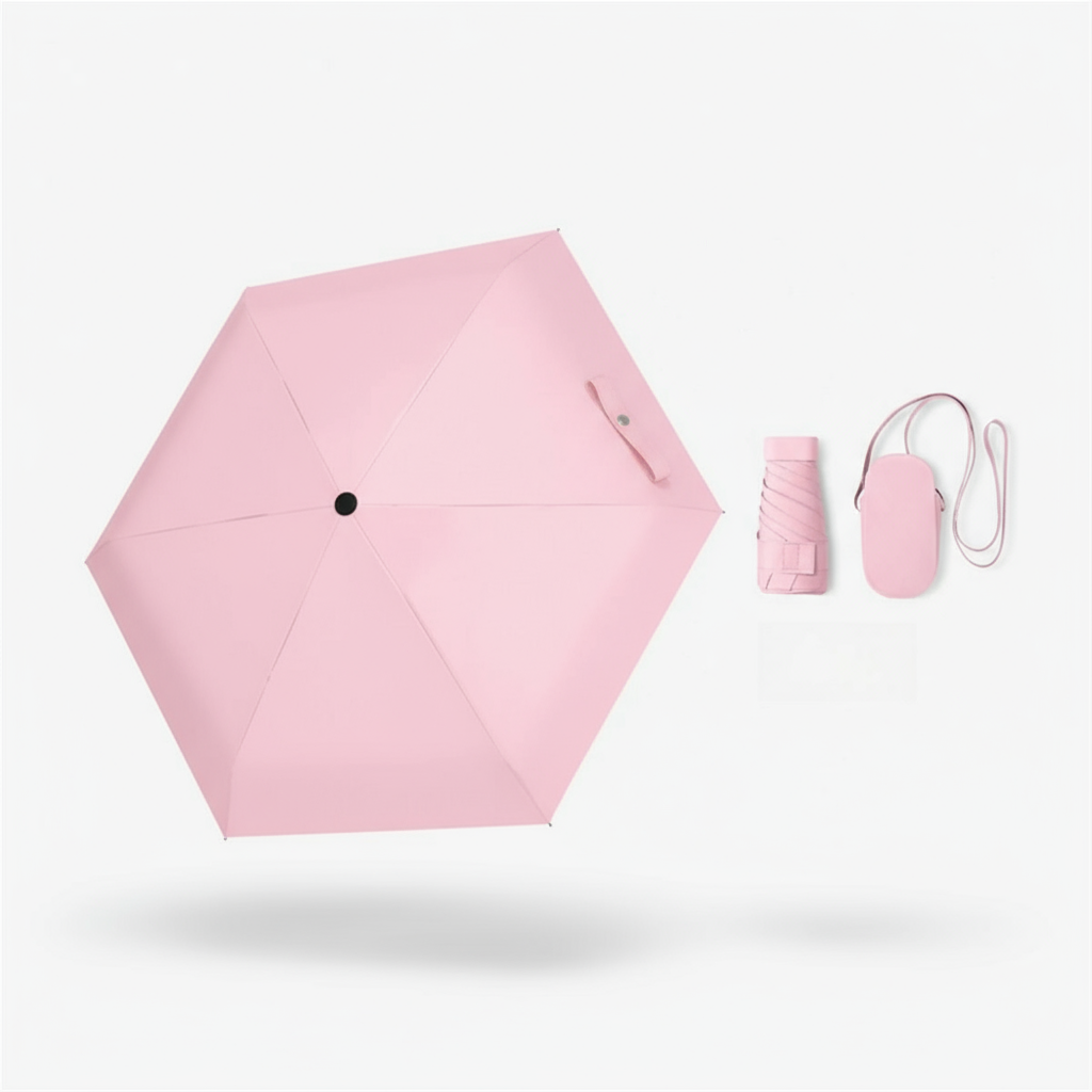 Mini Parapluie Light Pink1 - Vue 3D
