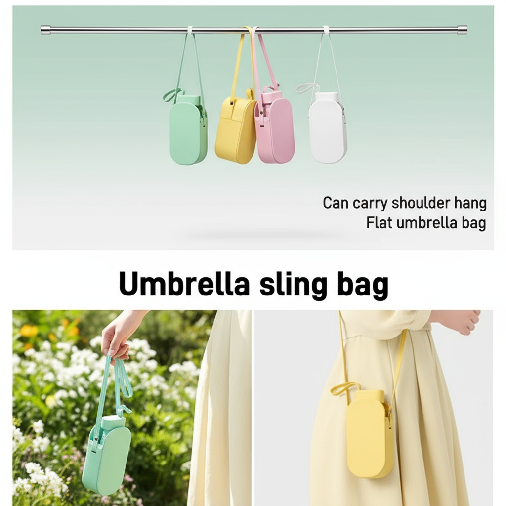 Umbrella Sling Bag Mint