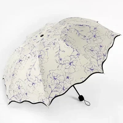 Floral WaveEdge UV Umbrella (Prestige-Luxe Collection)