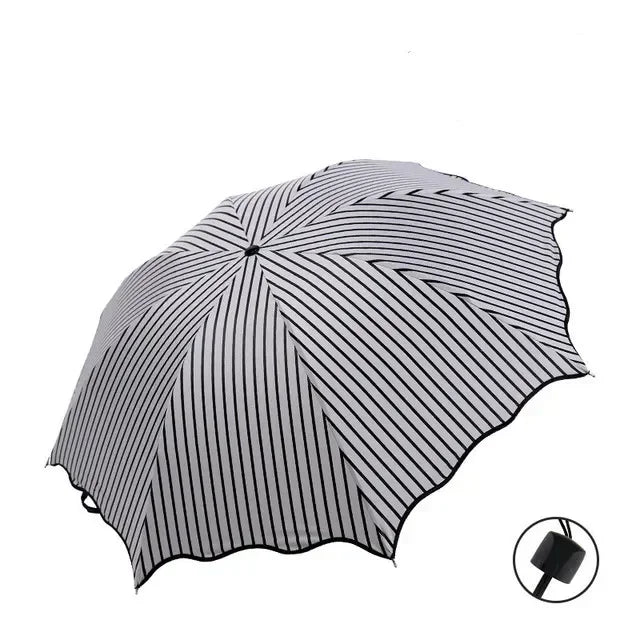 Floral WaveEdge UV Umbrella (Prestige-Luxe Collection)