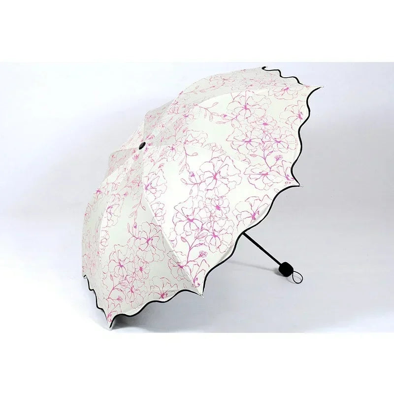 Floral WaveEdge UV Umbrella (Prestige-Luxe Collection)