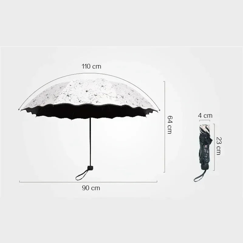 Floral WaveEdge UV Umbrella (Prestige-Luxe Collection)