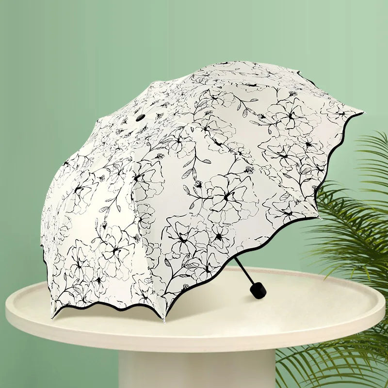 Floral WaveEdge UV Umbrella (Prestige-Luxe Collection)