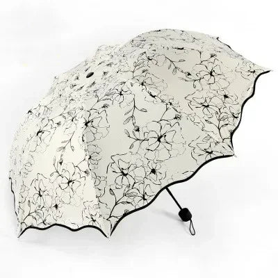 Floral WaveEdge UV Umbrella (Prestige-Luxe Collection)