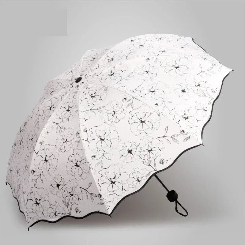 Floral WaveEdge UV Umbrella (Prestige-Luxe Collection)