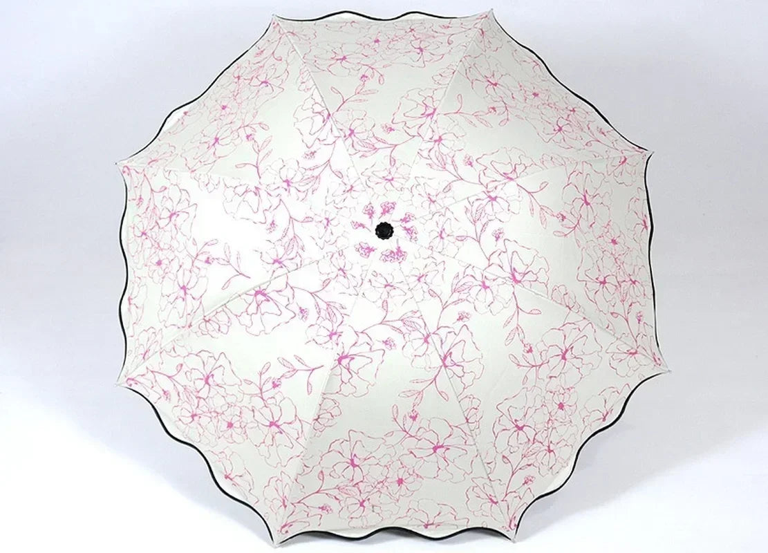 Floral WaveEdge UV Umbrella (Prestige-Luxe Collection)
