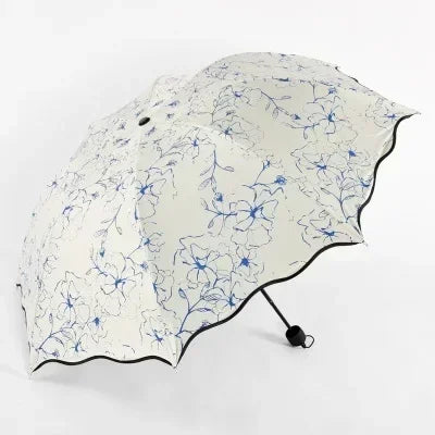 Floral WaveEdge UV Umbrella (Prestige-Luxe Collection)