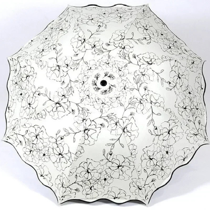 Floral WaveEdge UV Umbrella (Prestige-Luxe Collection)