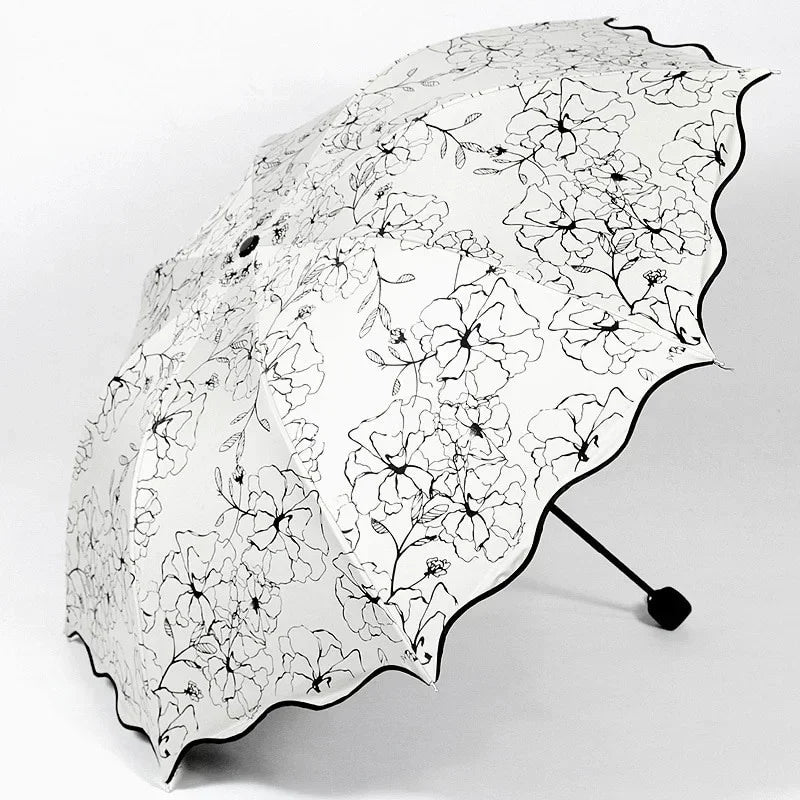 Floral WaveEdge UV Umbrella (Prestige-Luxe Collection)